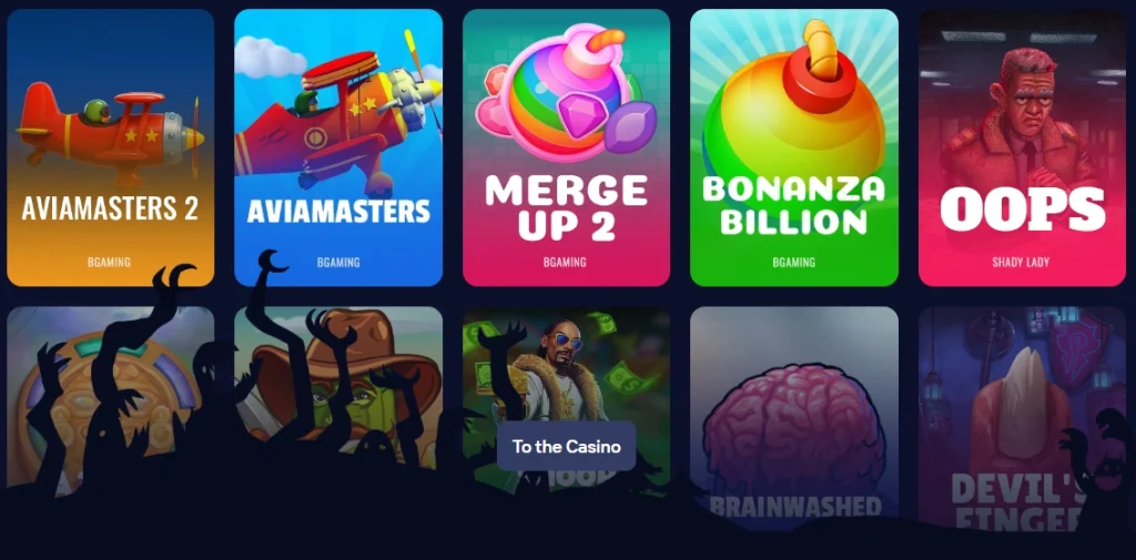 Spinch Casino affiliate landing preview